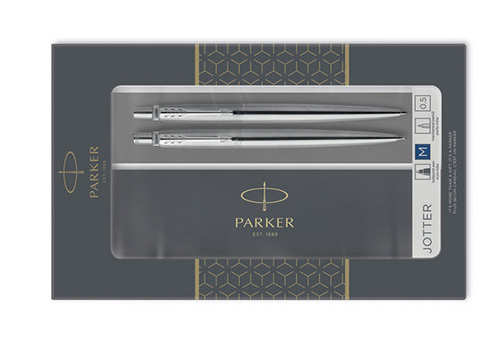 pouzdro Parker Jotter Stainless Steel CT - sada