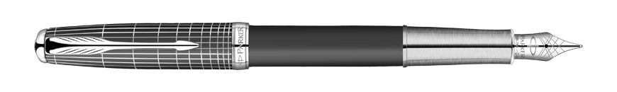 Parker Sonnet Contort Black Ciselé