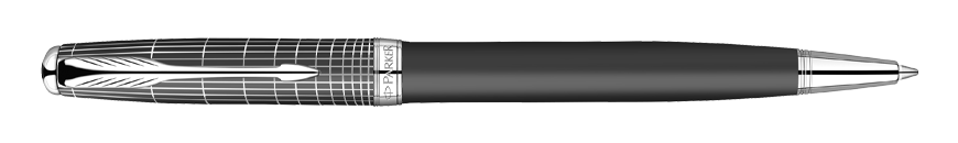 Parker Sonnet Contort Black Ciselé
