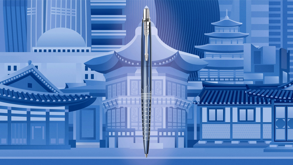 Parker Jotter Global Icons Seoul Blue CT 4
