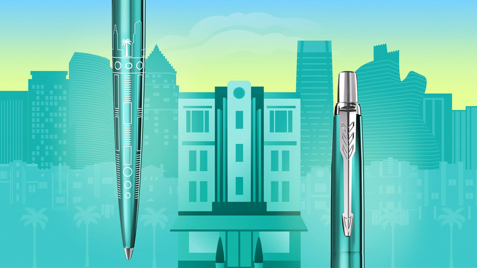 Parker Jotter Global Icons Miami Turquoise CT 4