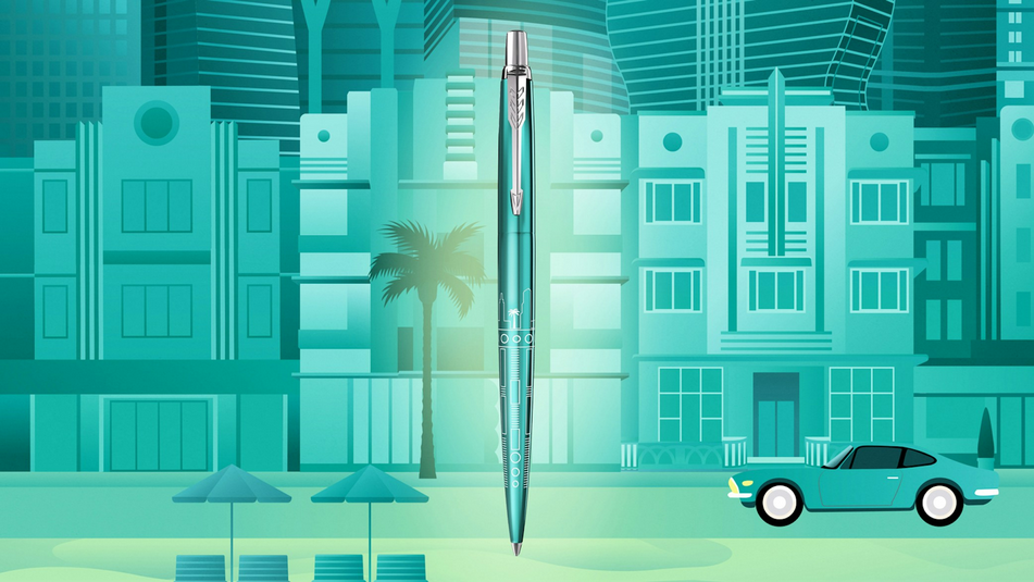 Parker Jotter Global Icons Miami Turquoise CT 5