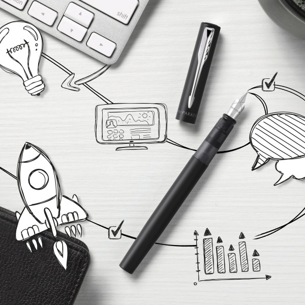 Parker Vector XL Black - duo sada 8