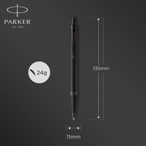 Parker IM Monochrome Titanium - duo sada 4