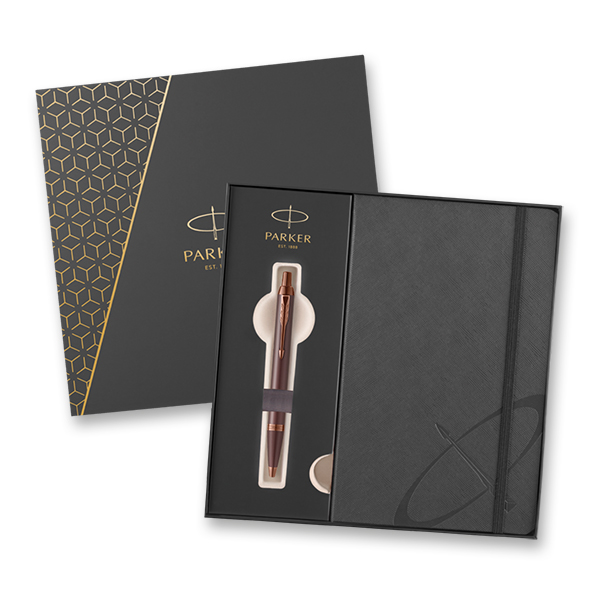 pouzdro Parker IM Monochrome Burgundy - sada