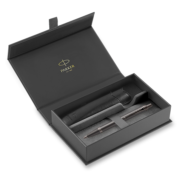 pouzdro Parker IM Monochrome Titanium - sada