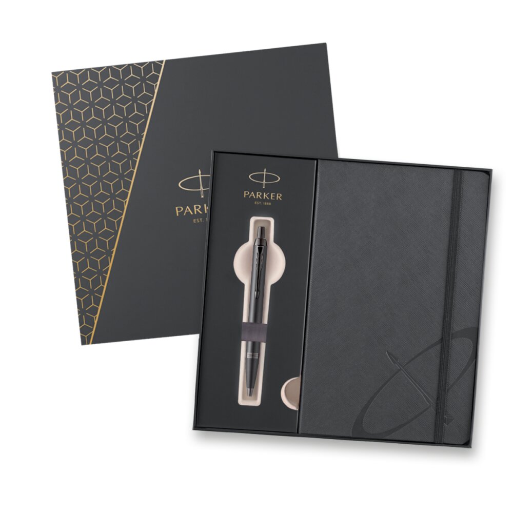 pouzdro Parker IM Monochrome Titanium - sada