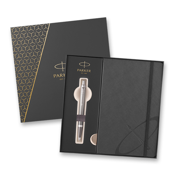 pouzdro Parker IM Writing Rituals Grey CT - sada