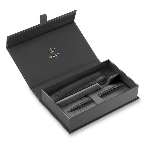 pouzdro Parker IM Achromatic Black BT - sada