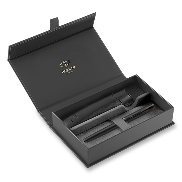pouzdro Parker IM Achromatic Black BT - sada