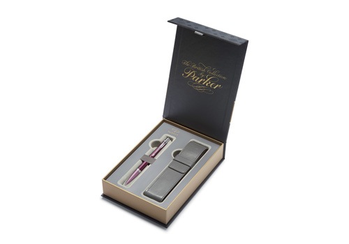 pouzdro Parker Royal Urban Premium Dark Purple CT - sada