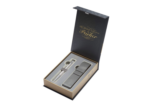 pouzdro Parker Royal Urban Premium Pearl Metal CT - sada