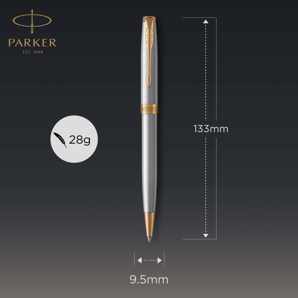 Parker Sonnet Stainless Steel GT - sada 2
