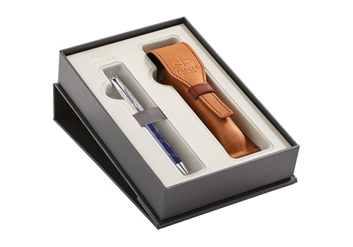 pouzdro Parker Sonnet Premium SE Atlas Blue Silver CT - sada