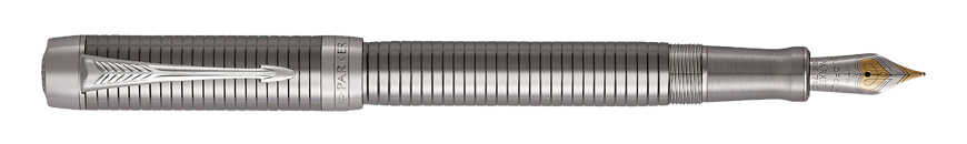 Parker Royal Duofold Prestige Ruthenium Chiselled