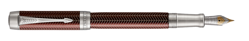 Parker Royal Duofold Prestige Burgundy Chevron