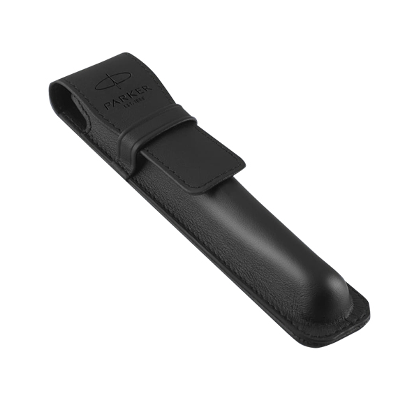 Kožené černé pouzdro Parker
