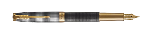 Parker Sonnet Silver Chiselled GT