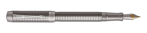 Parker Royal Duofold Prestige Ruthenium Chiselled
