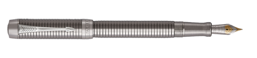 Parker Royal Duofold Prestige Ruthenium Chiselled