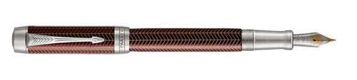 Parker Royal Duofold Prestige Burgundy Chevron
